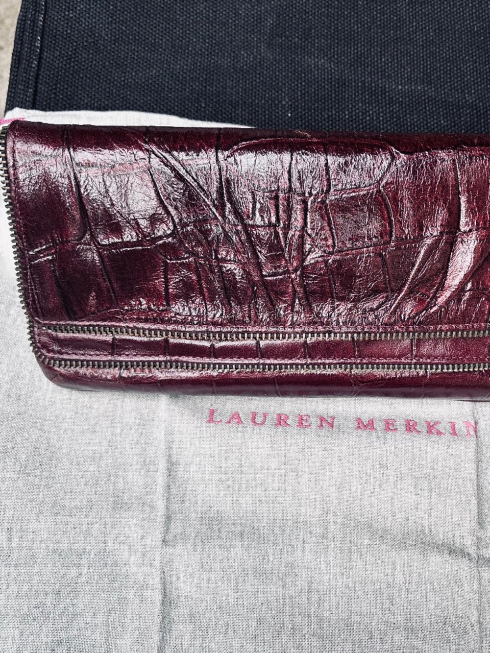 Lauren Merkin Allie Croco Clutch